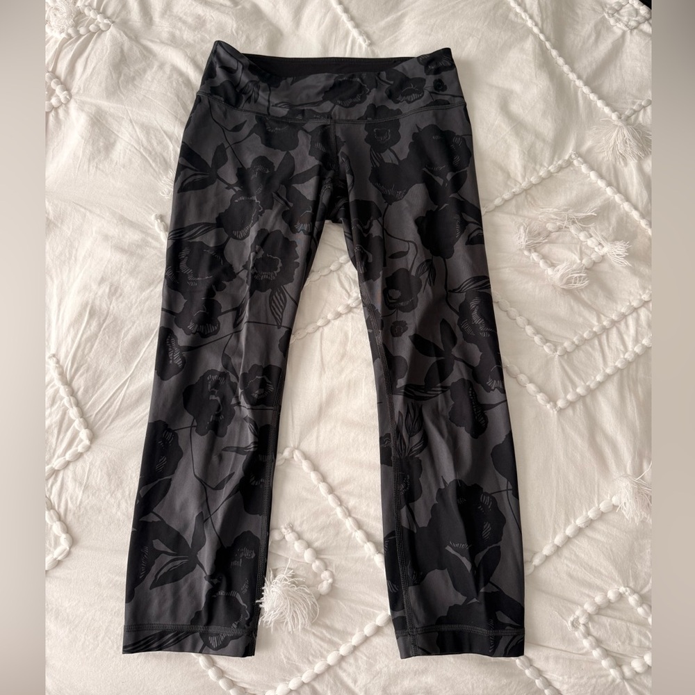 Lululemon Black Floral Leggings